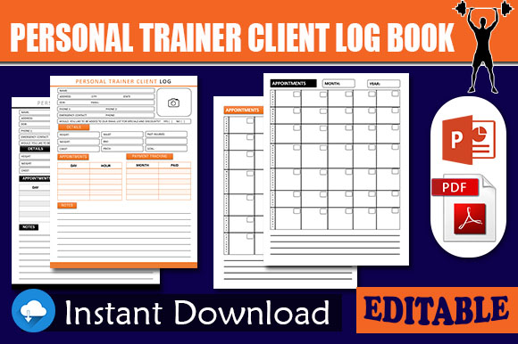 Personal Trainer Client Log Book